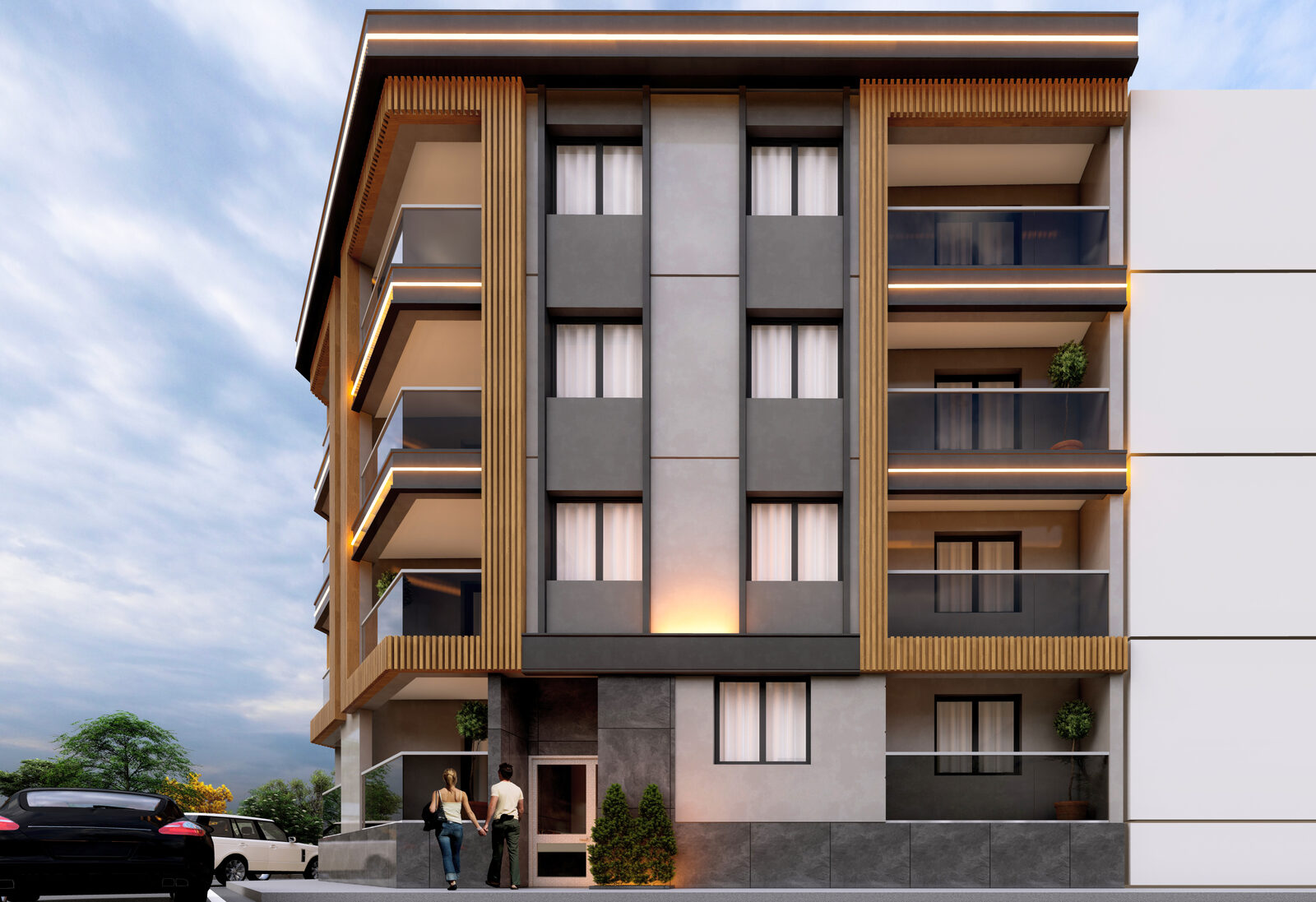 Atça Karakol Cad. projesi dış cephe görünüm